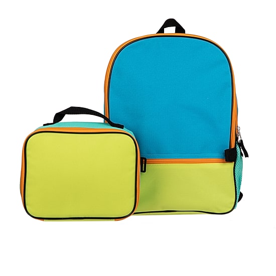 2-Piece Combo Backpack with Lunch Bag (Blue)