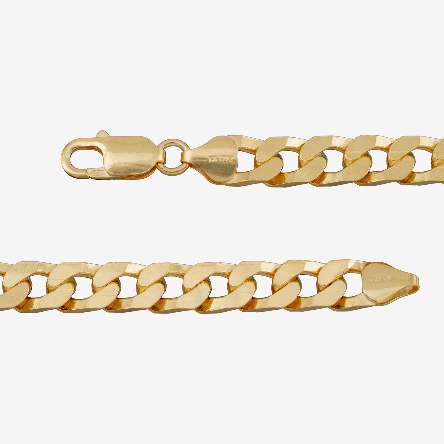Made in Italy Mens 24K Gold Over Silver 24 Inch Curb Chain Necklace