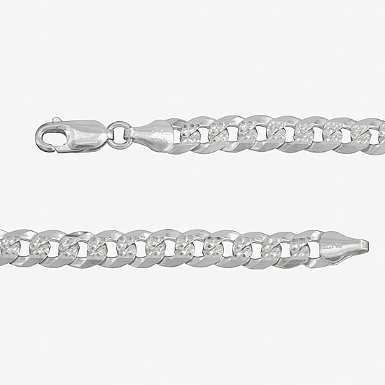 Mens Sterling Silver 22 Inch Curb Chain Necklace