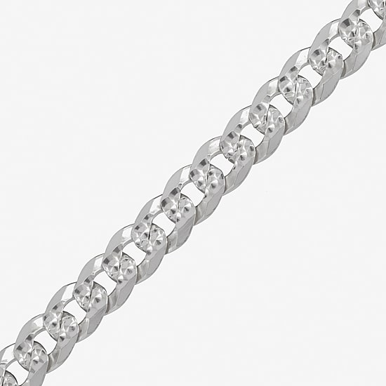 Mens Sterling Silver 22 Inch Curb Chain Necklace