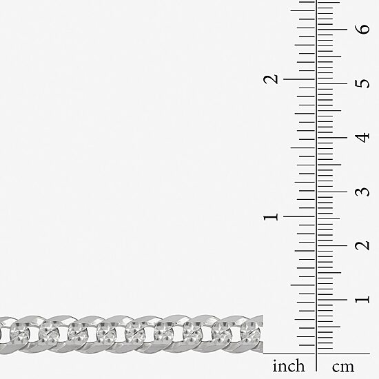 Mens Sterling Silver 22 Inch Curb Chain Necklace