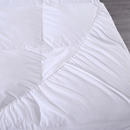 St. James Home Nano Feather Filled Feather Bed With Cotton Cover