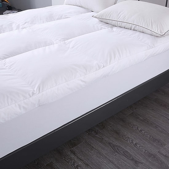 St. James Home Nano Feather Filled Feather Bed With Cotton Cover