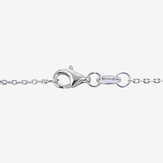 North Star Womens White Cultured Freshwater Pearl Sterling Silver Star 18 Inch Pendant Necklace