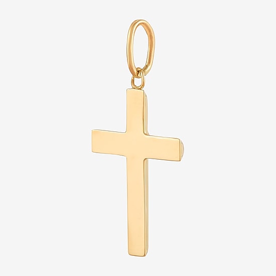 Unisex Adult 14K Gold Cross Pendant