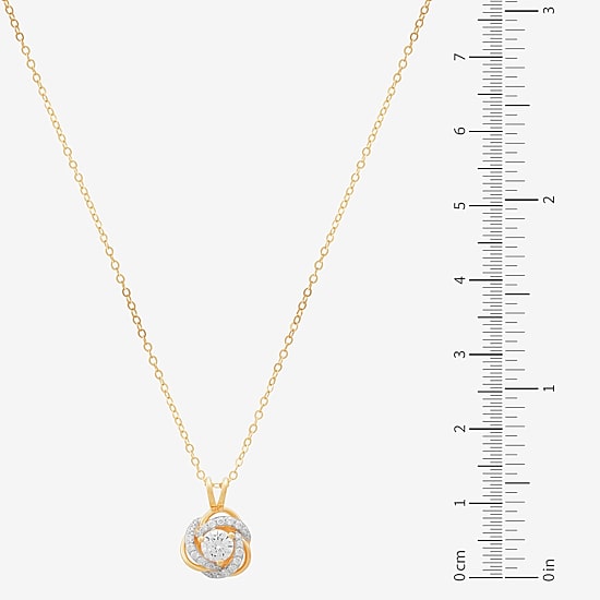 Diamonart Womens 1 1/3 CT. T.W. Cubic Zirconia 14K Gold Over Silver 2-pc. Jewelry Set