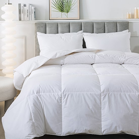 Royal Velvet Ultra Warm White Goose Nano Down And Feather Comforter