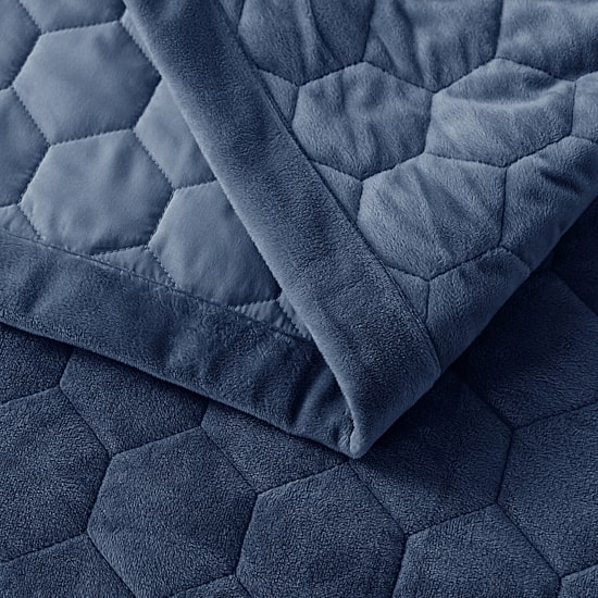St. James home Reversible Mini Honeycomb Down Alternative Blanket