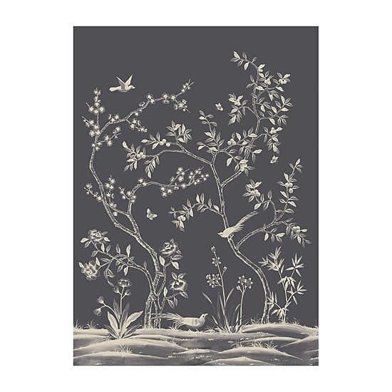 Tempaper Garden Midnight Mural Wallpaper
