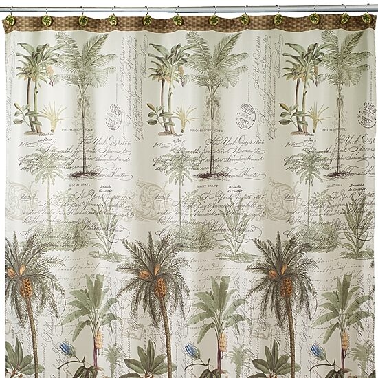 Avanti Colony Palm Shower Curtain