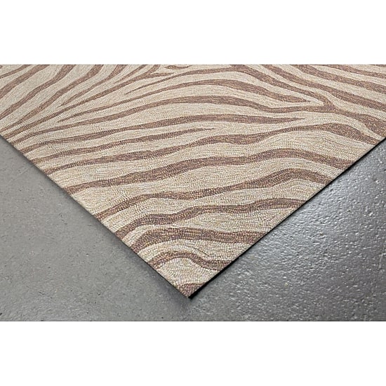 Liora Manne Ravella Zebra Zebra Hand Tufted Indoor Outdoor Rectangular Accent Rug