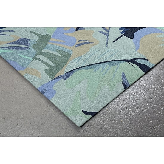 Liora Manne Capri Palm Leaf Hand Tufted Indoor Outdoor Rectangular Accent Rug
