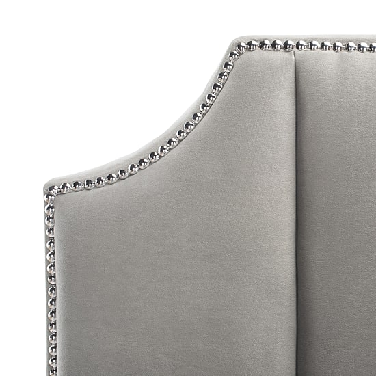 Streep Linen Channel Stitched Upholstered Bed