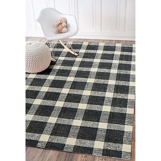 Amer Rugs Travelia Kae Plaid Hand Tufted Indoor Rectangular Accent Rug