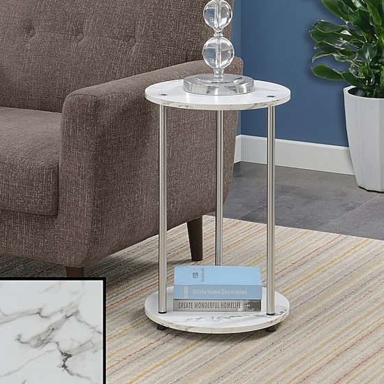 Convenience Concepts No Tools Living Room Collection Storage End Table