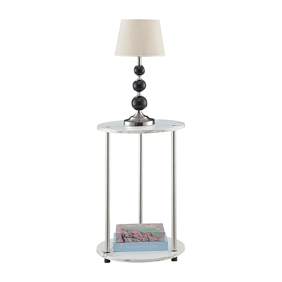 Convenience Concepts No Tools Living Room Collection Storage End Table