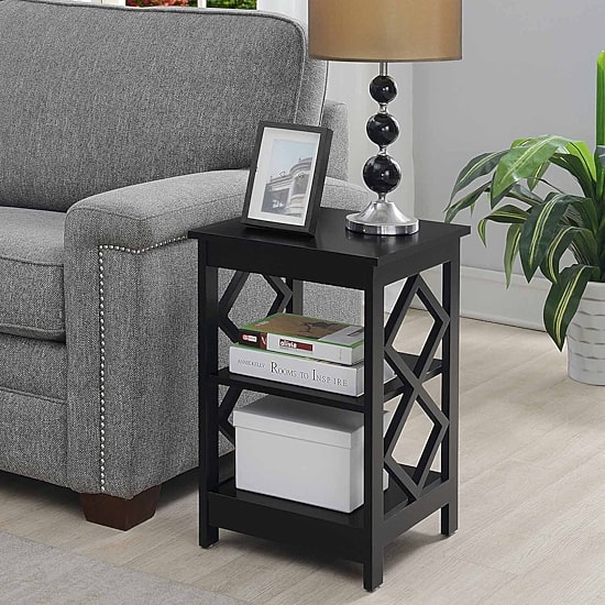 Convenience Concepts Diamond Living Room Collection Storage End Table
