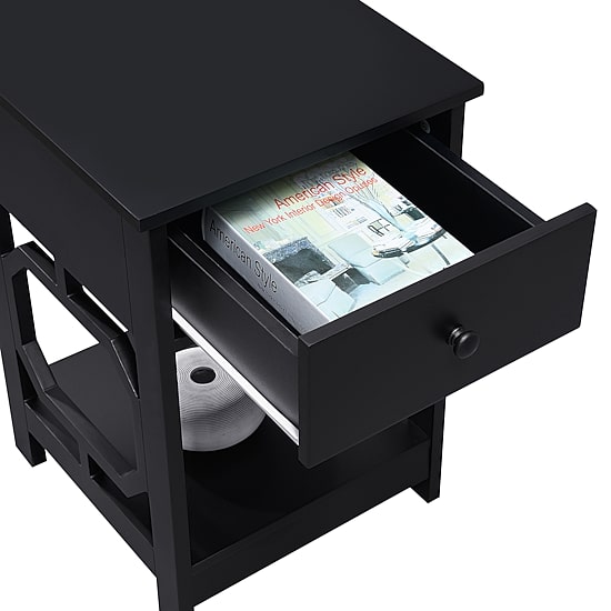 Convenience Concepts Omega Living Room Collection Storage 1-Drawer End Table