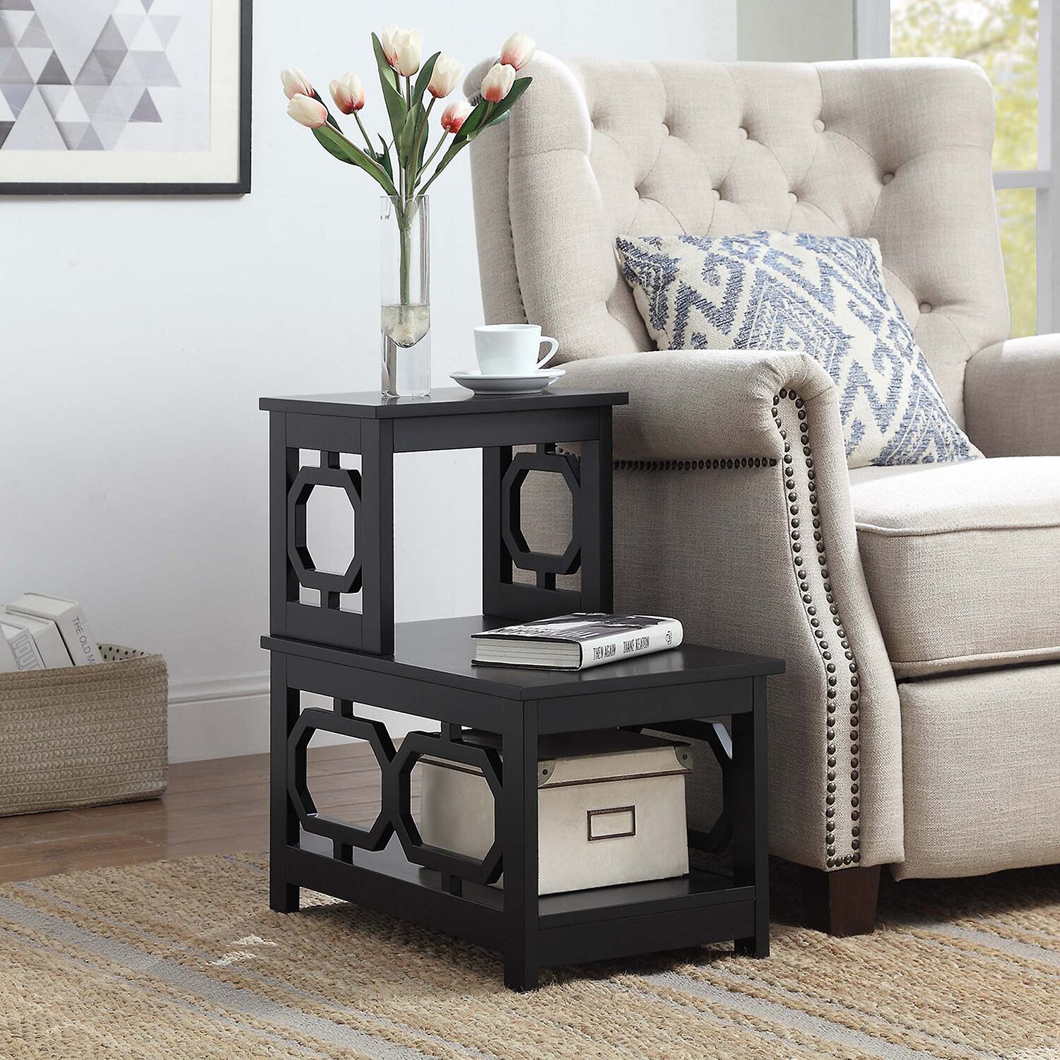 Convenience Concepts Omega Living Room Collection Storage End Table