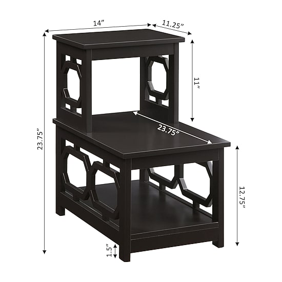 Convenience Concepts Omega Living Room Collection Storage End Table