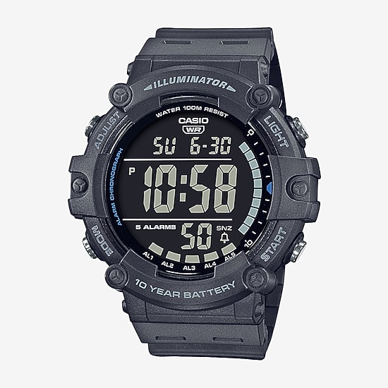 Casio Mens Gray Strap Watch Ae1500wh-8bv