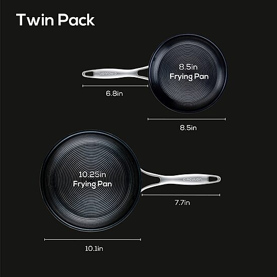 Circulon Steelshield Stainless Steel 2-pc. Cookware Set