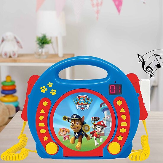 Portable Cd Player With 2 Microphones Paw Patrol Electronic Game