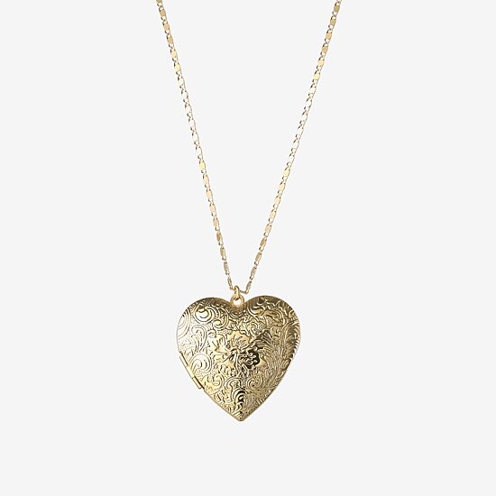 JS Jessica Simpson Womens 18 Inch Locket Necklace