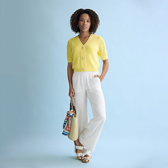London Fog Straw With Wide Braided Tote Bag