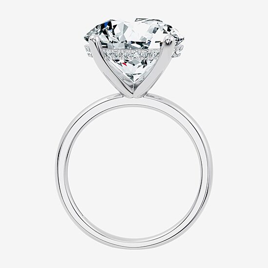 Signature By Modern Bride (F / Vs2) Womens 8 1/10 Ct. T.W. Lab Grown White Diamond 14K Gold Round Engagement Ring