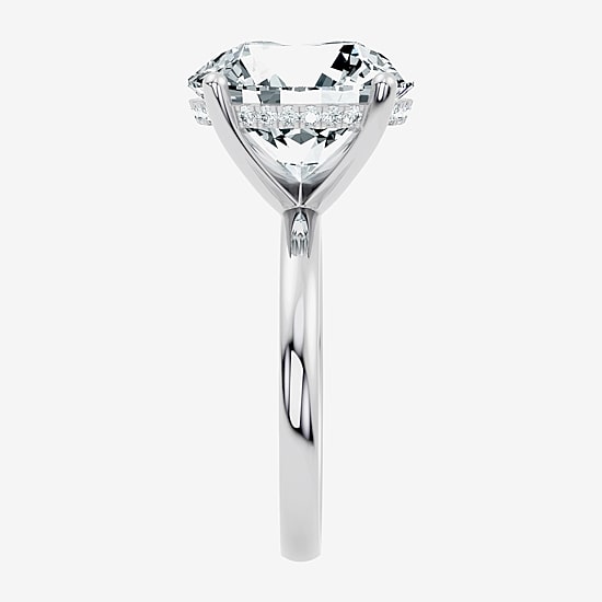Signature By Modern Bride (F / Vs2) Womens 8 1/10 Ct. T.W. Lab Grown White Diamond 14K Gold Round Engagement Ring