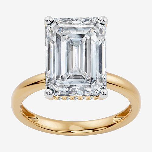Signature By Modern Bride (F / Vs2) Womens 8 1/10 Ct. T.W. Lab Grown White Diamond 14K Gold Engagement Ring, 6, Yellow
