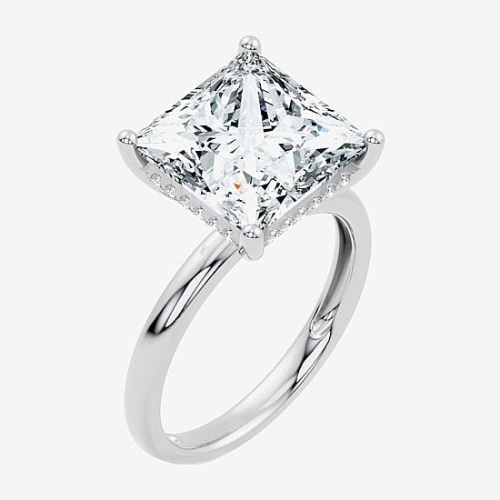 Signature By Modern Bride (F / Vs2) Womens 8 1/10 Ct. T.W. Lab Grown White Diamond 14K Gold Engagement Ring