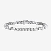 (F / Vs2) Womens 10 Ct.T.W. Lab Grown White Diamond Sterling Silver 7.25 Inch Tennis Bracelet