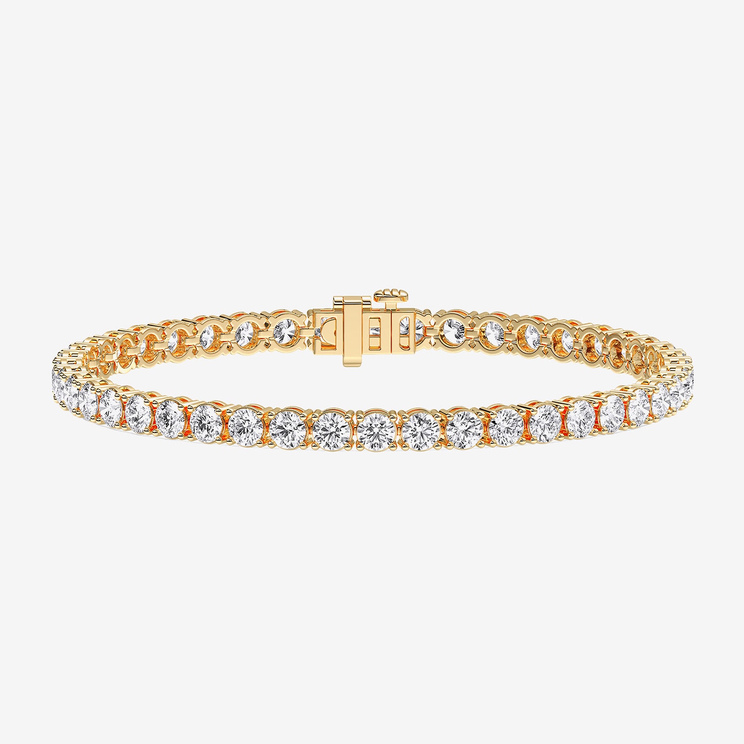 (F / Vs2) Womens 10 Ct.T.W. Lab Grown White Diamond Sterling Silver 7.25 Inch Tennis Bracelet