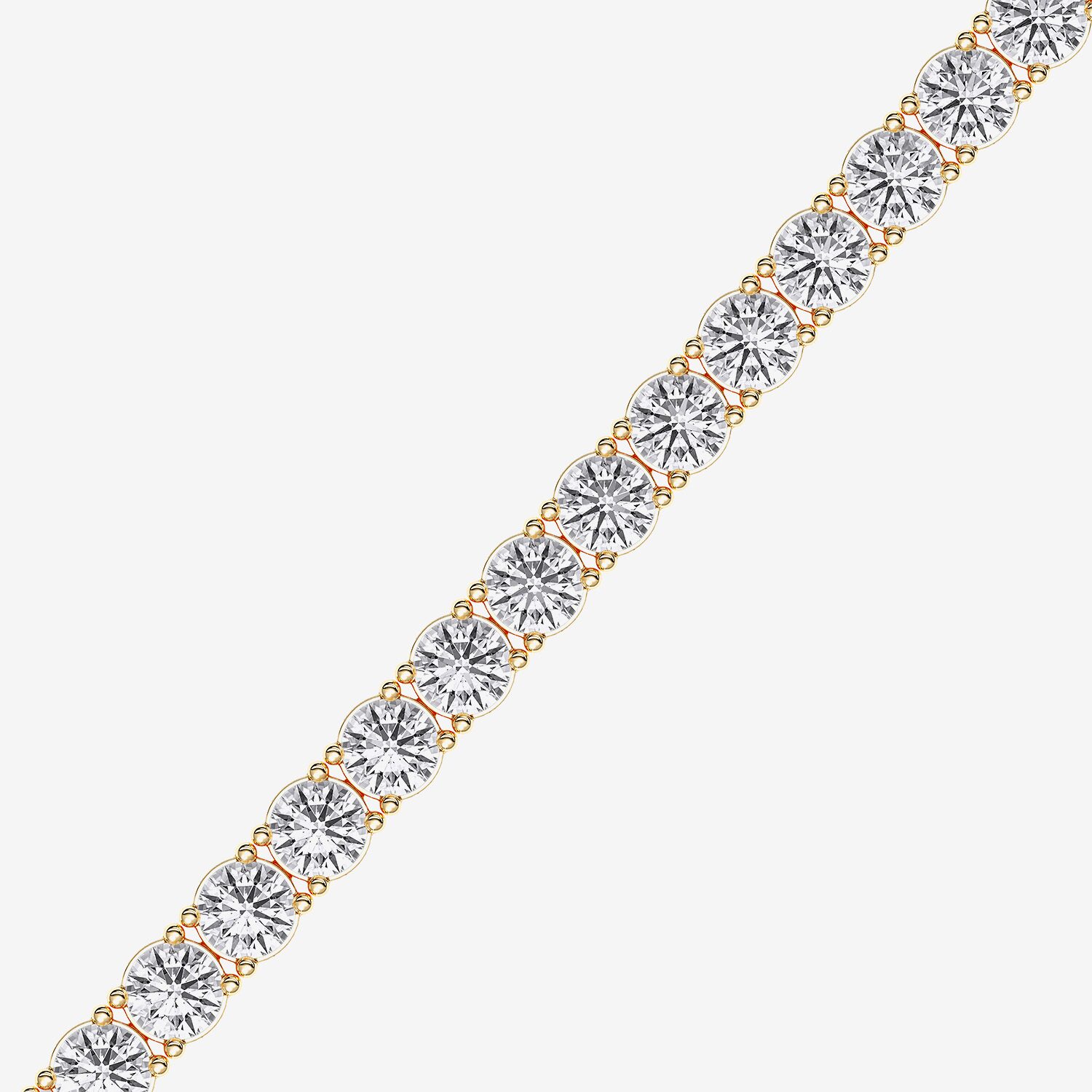 (F / Vs2) Womens 10 Ct.T.W. Lab Grown White Diamond Sterling Silver 7.25 Inch Tennis Bracelet