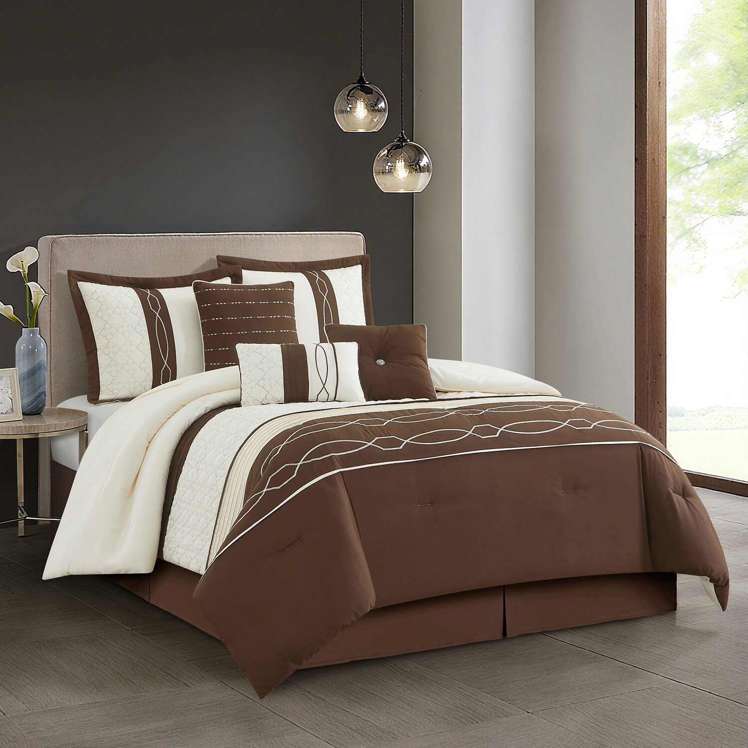 Stratford Park Kayden 7pc Midweight Comforter Set