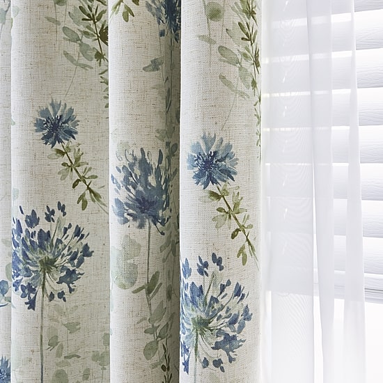Martha Stewart Westchester Print Grommet Top Blackout Single Curtain Panel