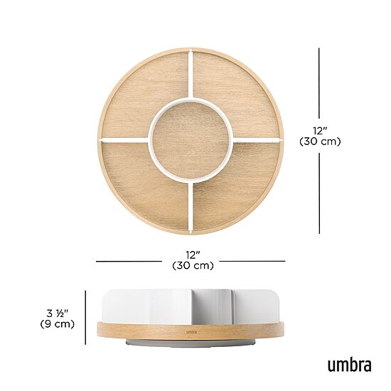 Umbra Bellwood Wood Lazy Susan