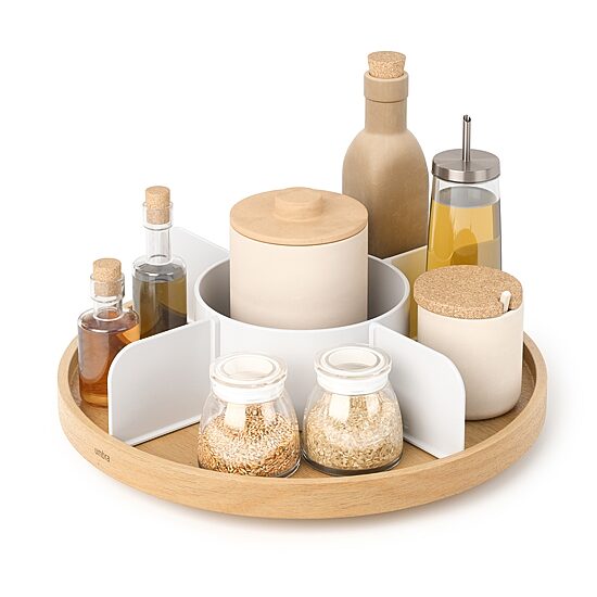 Umbra Bellwood Wood Lazy Susan