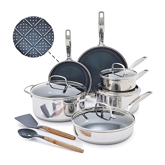 Blue Diamond Bond Stainless Steel 12-pc. Cookware Set