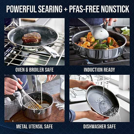 Blue Diamond Bond Stainless Steel 12-pc. Cookware Set