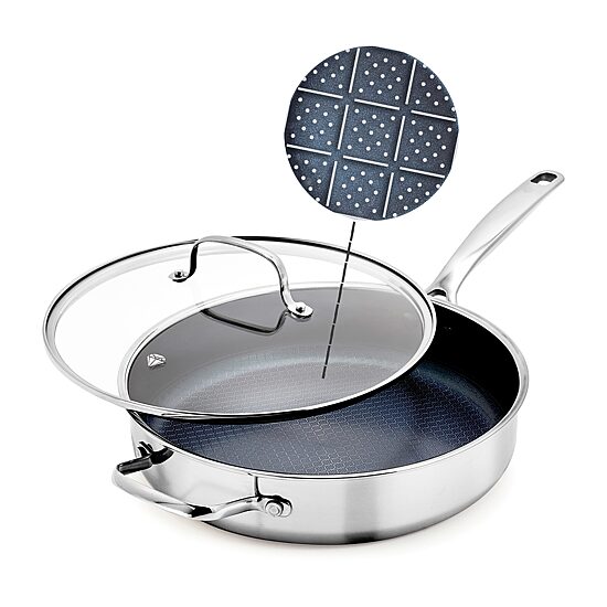 Blue Diamond 4 Qt Stainless Steel Saute Pan