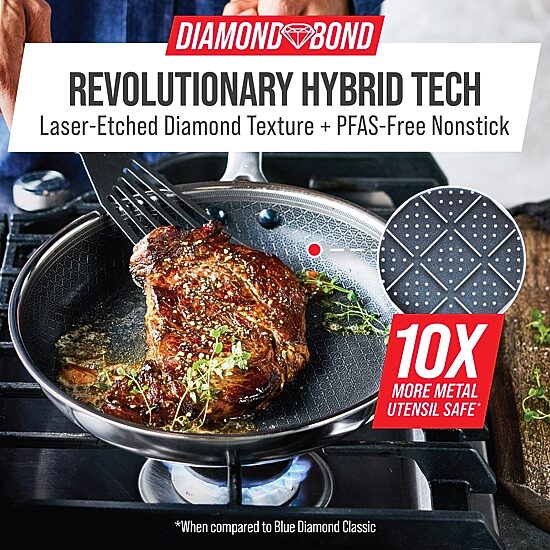 Blue Diamond Bond Stainless Steel 10" Fry Pan
