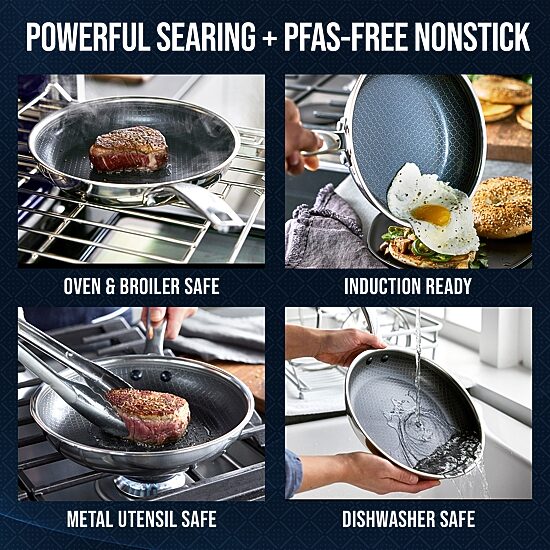 Blue Diamond Bond Stainless Steel 10" Fry Pan