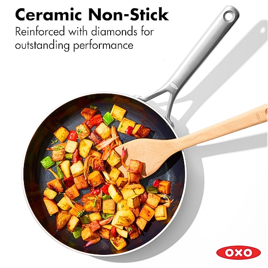 OXO Mira 3-Ply Stainless Steel 10" Frying Pan