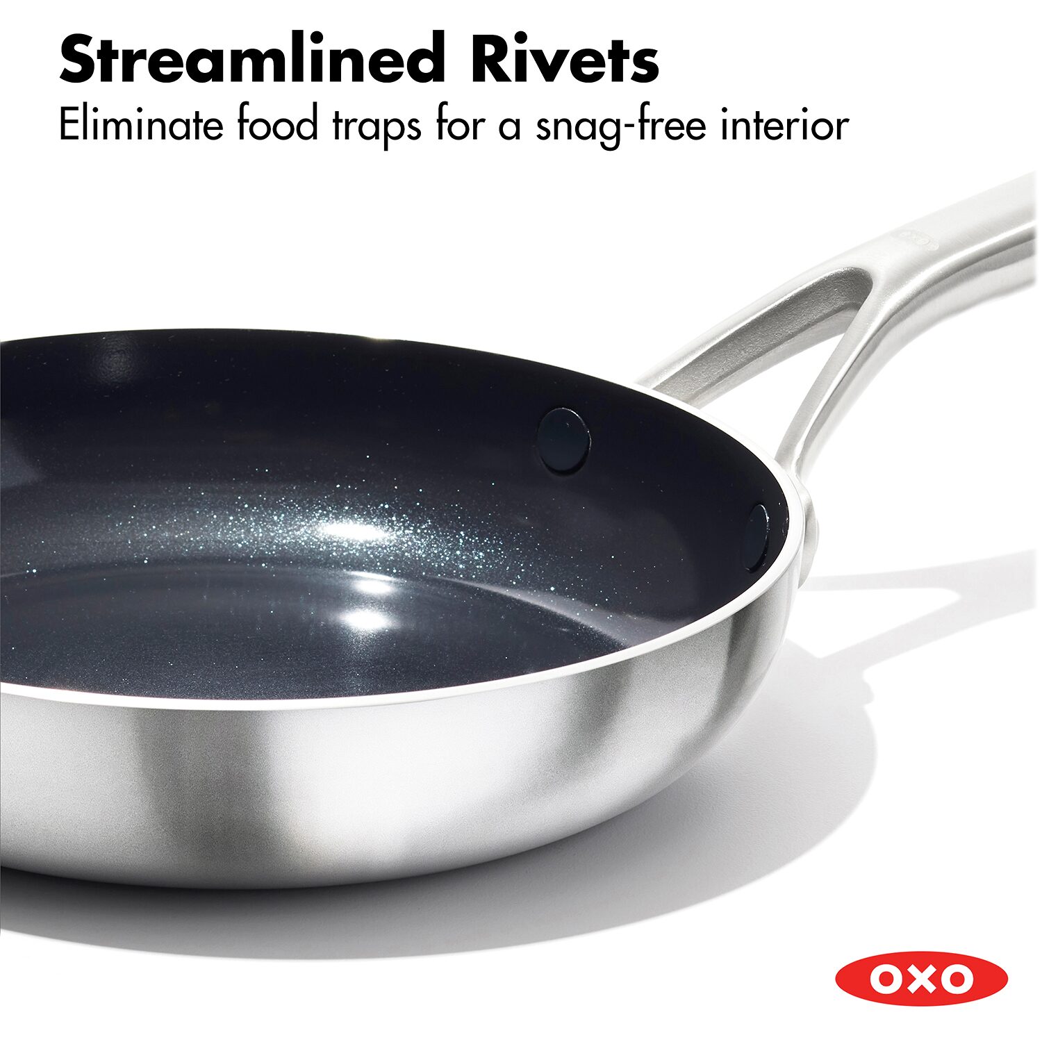 OXO Mira 3-Ply Stainless Steel 12" Frying Pan