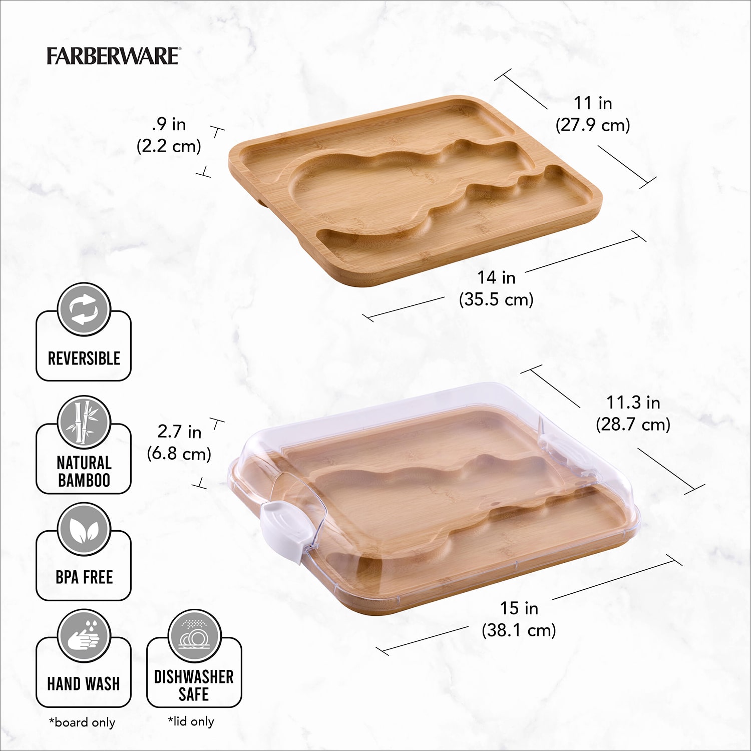 Farberware Snowman Build a Board Tray