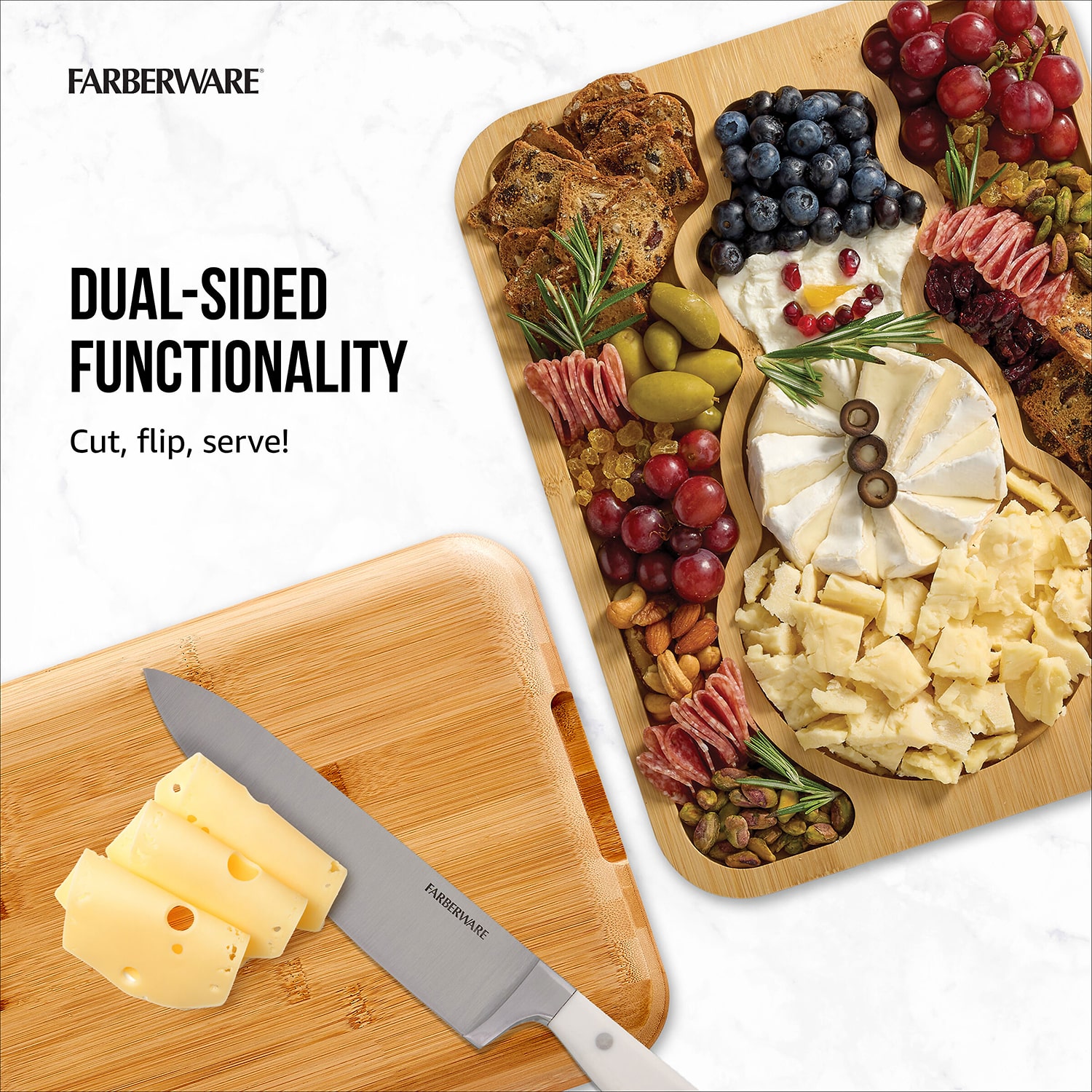 Farberware Snowman Build a Board Tray