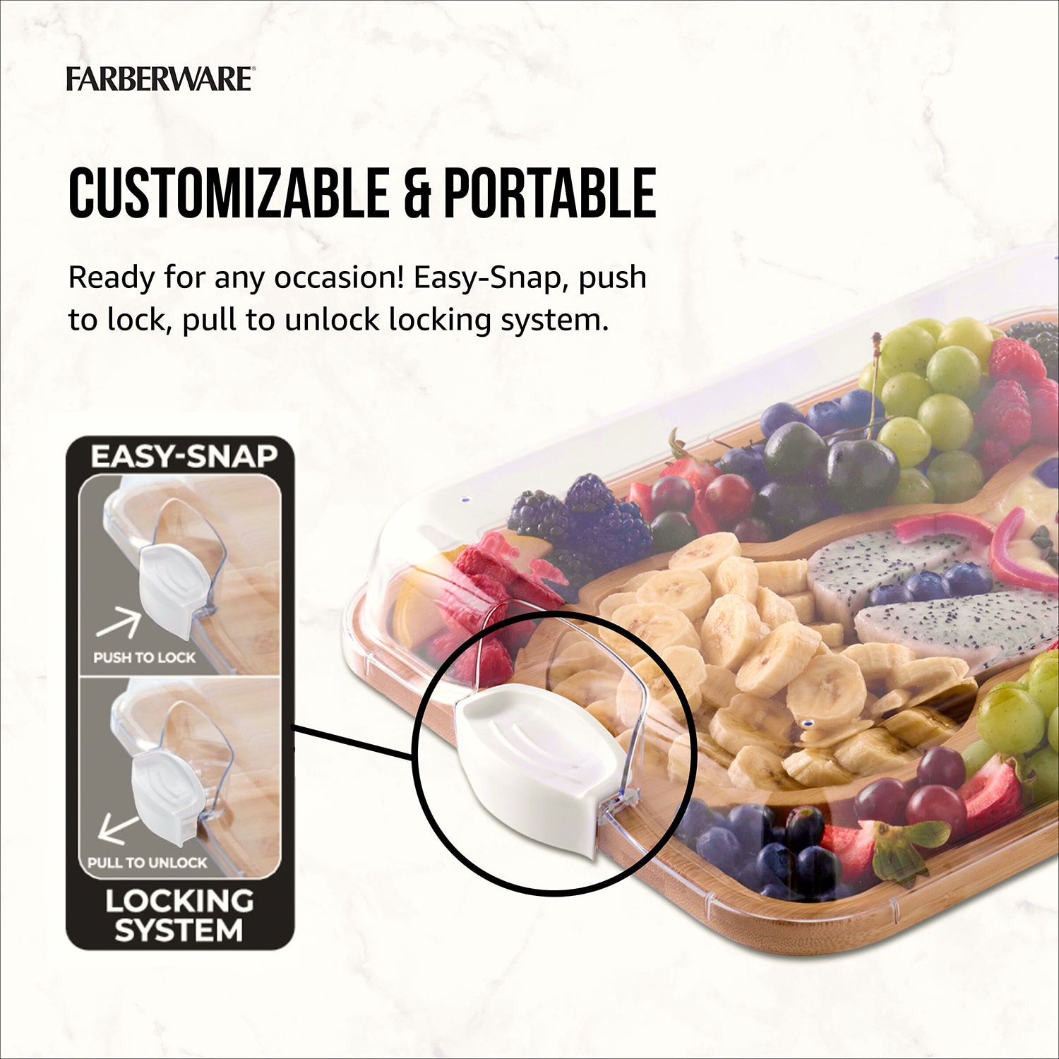 Farberware Snowman Build a Board Tray